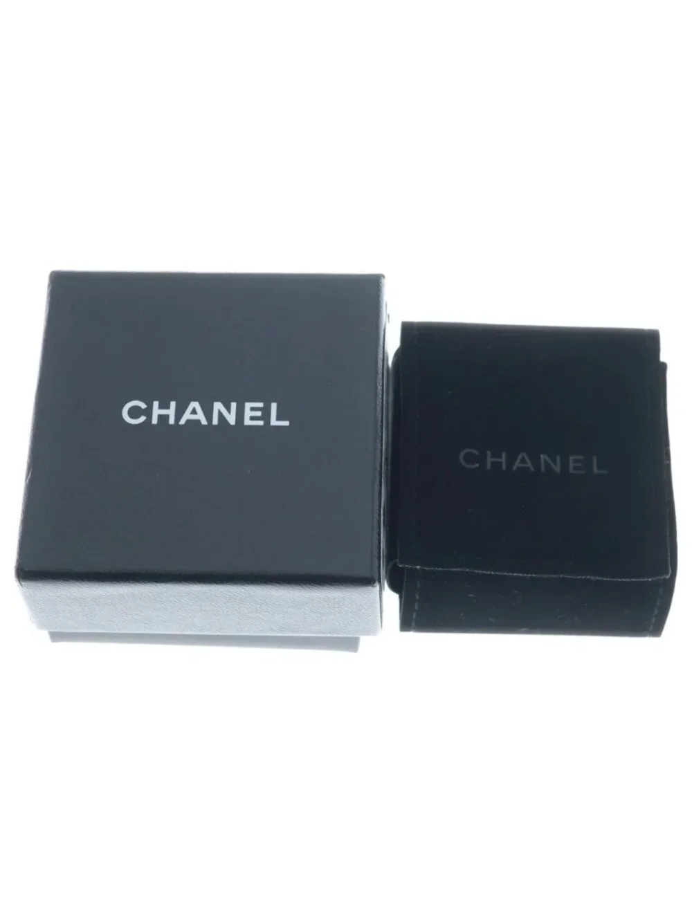 Chanel CC Logo Earrings Purple Silver Rhinestone